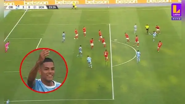 Joao Grimaldo anotó un espectacular golazo desde fuera de área: Cristal gana 3-0 a U. Católica