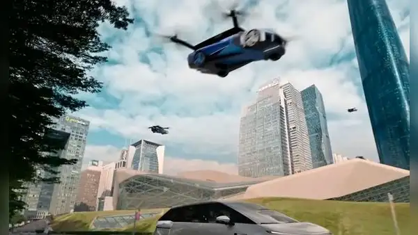 El auto volador existe: tiene 4 hélices ocultas que lo hacen despegar y evitar el tráfico