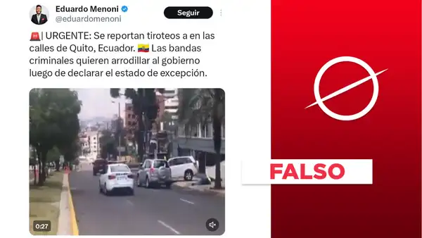 Ecuador: este video de supuestos “tiroteos en las calles de Quito” es un simulacro del 2018