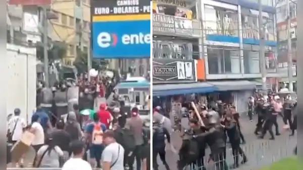 La Victoria: comerciantes y fiscalizadores se enfrentan a golpes en Gamarra