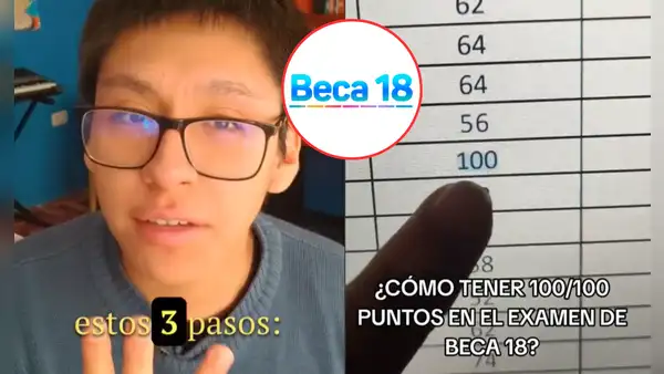 ¿Cómo aprobar el examen de Beca 18 con puntaje perfecto? Estudiante peruano revela sus mejores tips