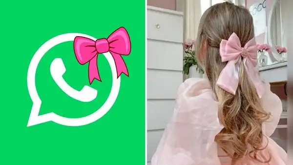 ¿Cómo activar el 'modo coquette' de WhatsApp y ponerle un moño rosa al ícono de la app?