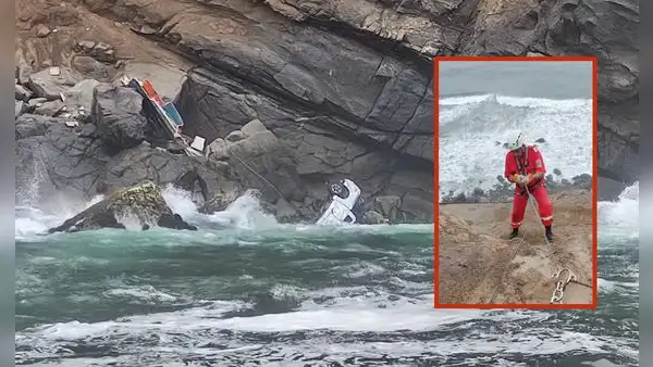 Camioneta cae al mar en Arequipa y sus 2 ocupantes mueren: continúa búsqueda de uno de los cuerpos