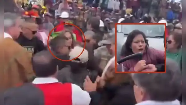 Dina Boluarte es agredida en Ayacucho: ciudadanas jalan de los cabellos a presidenta