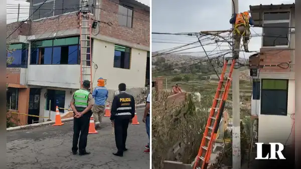 Arequipa: niño muere electrocutado tras tocar cable de poste que colgaba afuera de su vivienda