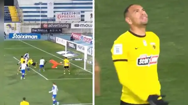 Alexander Callens marcó en goleada de AEK Atenas y quedó a 2 puntos del liderato en Grecia