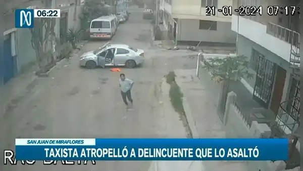 SJM: taxista intentó atropellar a delincuentes que lo asaltaron, pero lograron huir ilesos