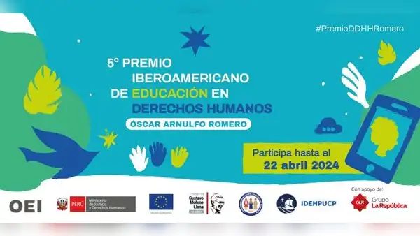 V Premio Iberoamericano de Educación en Derechos Humanos premiará con 8 mil dólares al primer puesto ganador del concurso