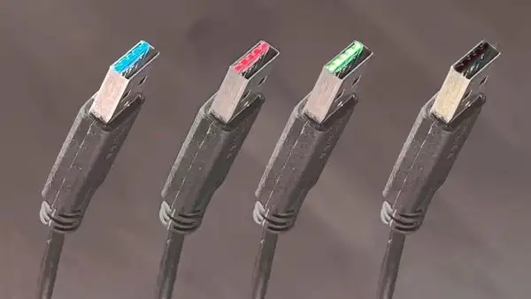 ¿En qué se diferencian los cables USB de color blanco, negro, azul y rojo?