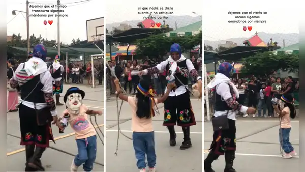 Niña saca sus elegantes pasos de tunantada y emociona a miles en las redes: “Qué hermosa”