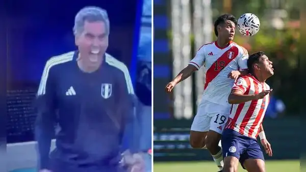 'Chemo' del Solar y su explosiva reacción contra los jugadores de Perú sub-23 durante el partido