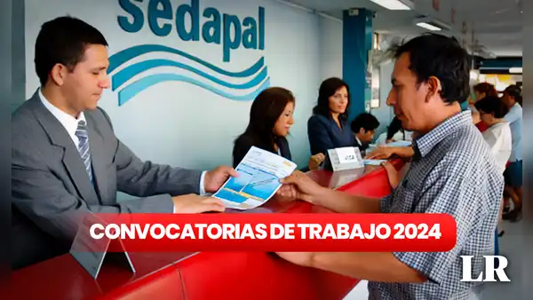 Oportunidad laboral en Lima: Sedapal ofrece empleos con sueldos de hasta S/4.167