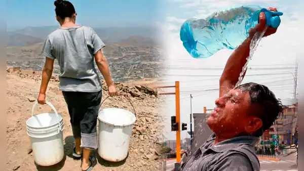 Distritos de Lima con menos acceso a agua potable en riesgo ante la ola de calor