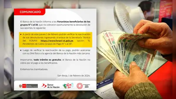 Fonavi 2024: ya pueden cobrar exaportantes de la lista 1 a la 19