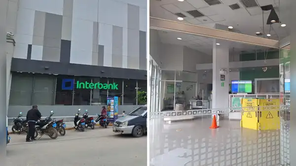 Asaltan a mano armada Interbank del Real Plaza en Huánuco y roban S/160.000 a cliente