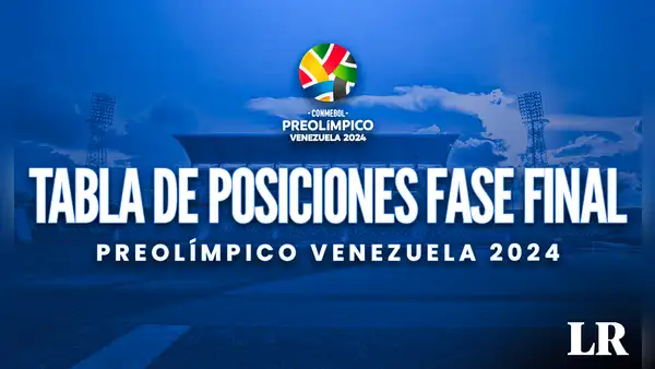 Fase final Preolímpico Sub-23: repasa el fixture y la tabla de posiciones en vivo