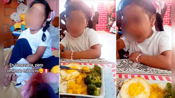 Niña regresa a Venezuela y se emociona al escuchar que su mamá le preparó locro de Perú: "¡Yupi!"