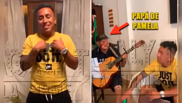 Revelan video de Christian Cueva en la casa de Pamela Franco cantando y tomando con su padre