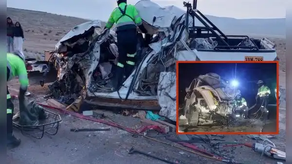 Familia entera muere en choque de camino a fiesta de la Candelaria en la carretera Arequipa-Puno