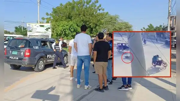 Piura: policía de lavado de activos es acribillado por 2 sicarios cuando iba en su motocicleta