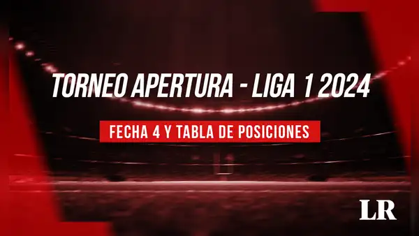 Liga 1 2024 EN VIVO: programación y tabla de posiciones de la fecha 4 del Torneo Apertura