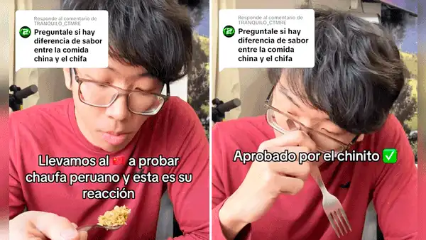 Turista asiático prueba y comparte su opinión sobre el mejor arroz chaufa: ¿chino o peruano?