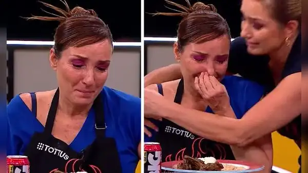 Celine Aguirre rompe en llanto tras emotivo momento en 'El gran chef': Quiero llorar y salir corriendo