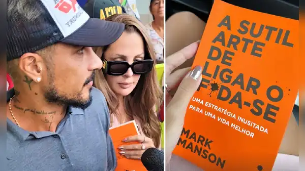 Ana Paula llega a Lima con Guerrero y llama la atención su libro: 'El sutil arte de que te importe un carajo'