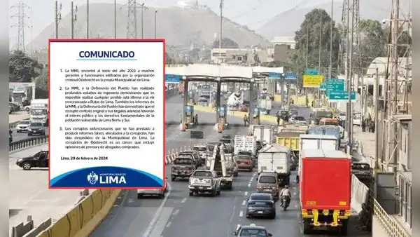 MML anuncia que es imposible realizar una ruta alterna a la vía concesionada por Rutas de Lima