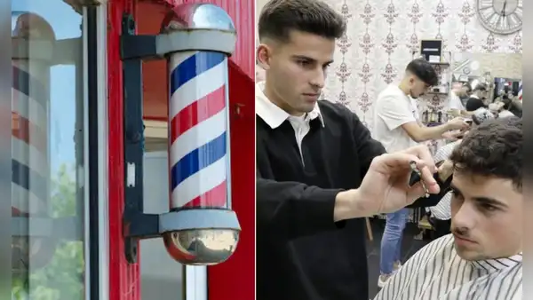 ¿Por qué en las barberías colocan barras de color blanco, rojo y azul?: descubre su sangrienta historia
