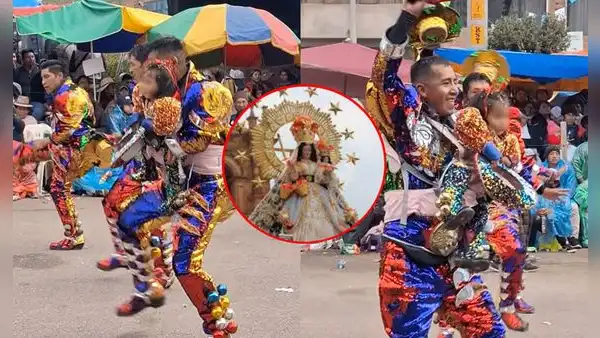 Danzante es viral tras bailar junto con su menor hija en la Candelaria y dicen: “No hay excusas”