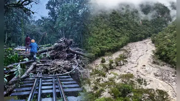 Huaico en Machu Picchu deja personas desaparecidas y 14 heridos por torrenciales lluvias