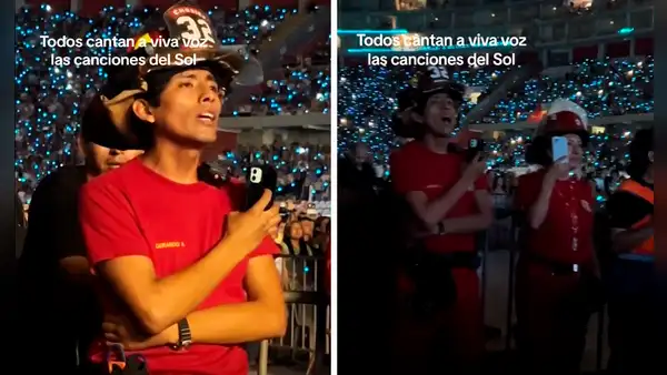 Bombero asiste a concierto de Luis Miguel para atender emergencias y termina cantando ‘Hasta que me olvides’