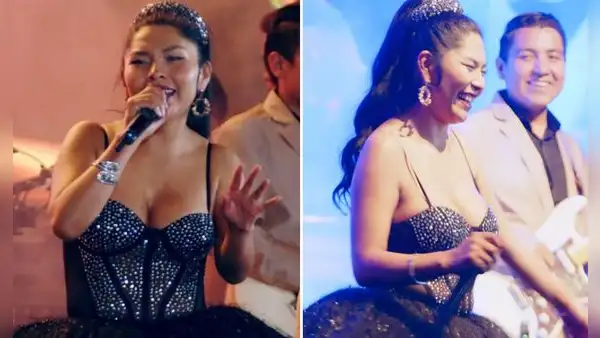 Yarita Lizeth se olvidó la letra de canción en pleno concierto y así improvisó