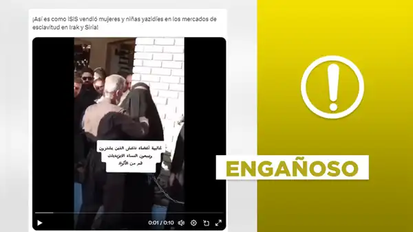Este video no expone venta de mujeres y niñas del ISIS en Irak: es una actuación