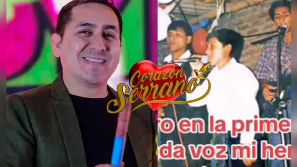 Edwin Guerrero de Corazón Serrano comparte fotos inéditas de sus inicios: "Yo en la primera voz"