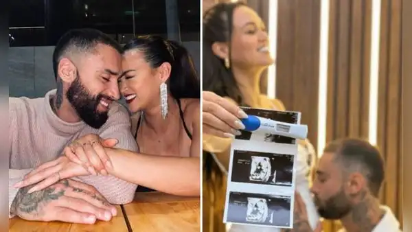 Angie Arizaga y Jota Benz revelan cuántas semanas de embarazo tiene la modelo: "Llegó la bendición"