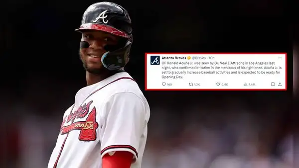 ¡Ronald Acuña Jr. lo celebra!: la esperanzadora noticia que le permitiría llegar al Opening Day