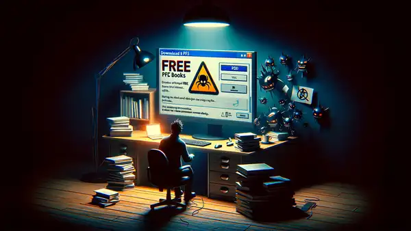 ¿Por qué debes tener cuidado si sueles descargar libros PDF gratuitos que encuentras en internet?
