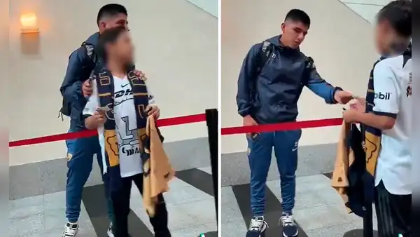 Piero Quispe y su tierno gesto con pequeño hincha de Pumas que se viralizó: "Es tan humilde"