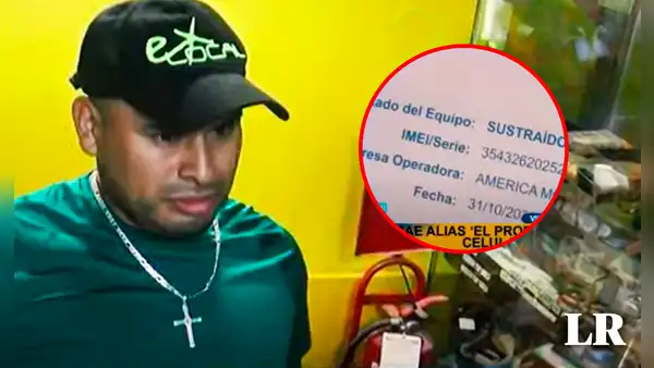 VMT: capturan al 'Profe', presunto técnico dedicado a desbloquear celulares robados
