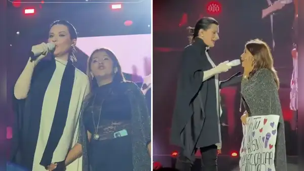 Laura Pausini sorprendió al cantar con su imitadora de 'Yo soy kids' en su concierto en Lima