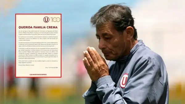 Universitario anunció importante apoyo para Roberto Chale y descartó que exista deuda con el ídolo crema