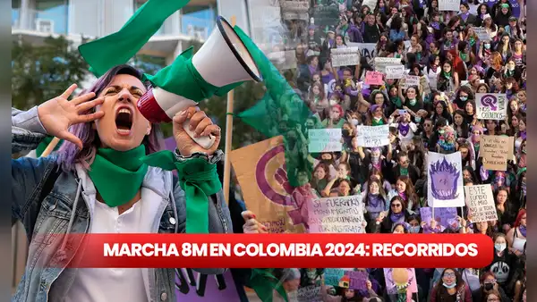 Marcha 8M en Colombia: horario y qué llevar para la manifestación por el Día de la Mujer
