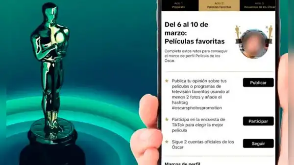 TikTok: ¿cómo acceder al juego de los Oscar y ganar el marco especial para tu foto de perfil?