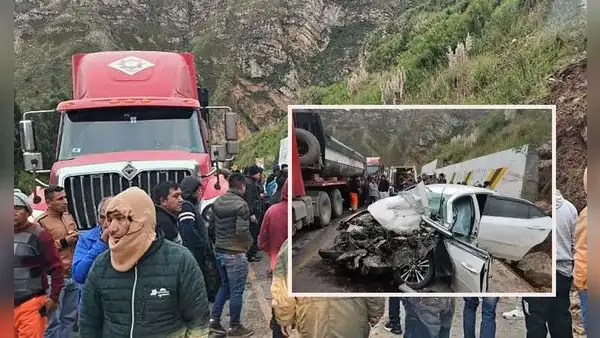 Carretera Central: 2 personas mueren tras violento choque de camión contra automóvil