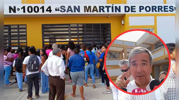 Ministro visita colegio en Chiclayo, pero este no tenía agua: "El alcalde se encargará"