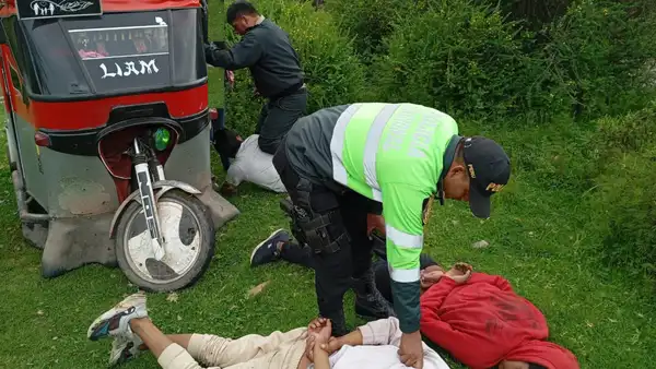 Cusco: Policía captura a 3 hombres cuando abusaban sexualmente de una mujer