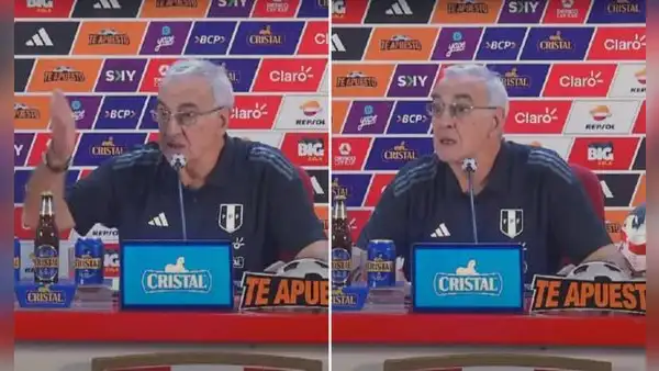 Fossati 'cuadró' a miembro de la FPF a modo de broma por mirar el celular en plena conferencia