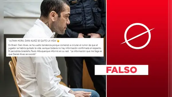 Es falso que se suicidó Daniel Alves, el exfutbolista condenado por agresión sexual